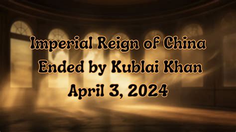 imperial reign ended by khan